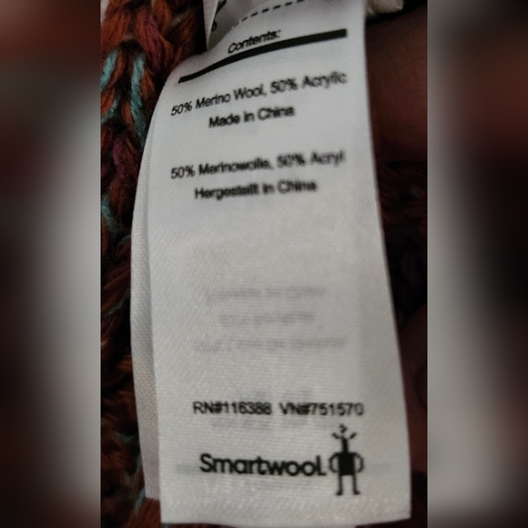 Smartwool Isto Retro Wool Blend Beanie Hat Monument Orange. - Picture 6 of 7